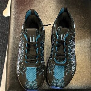 Stylish Black and Blue  Sneakers